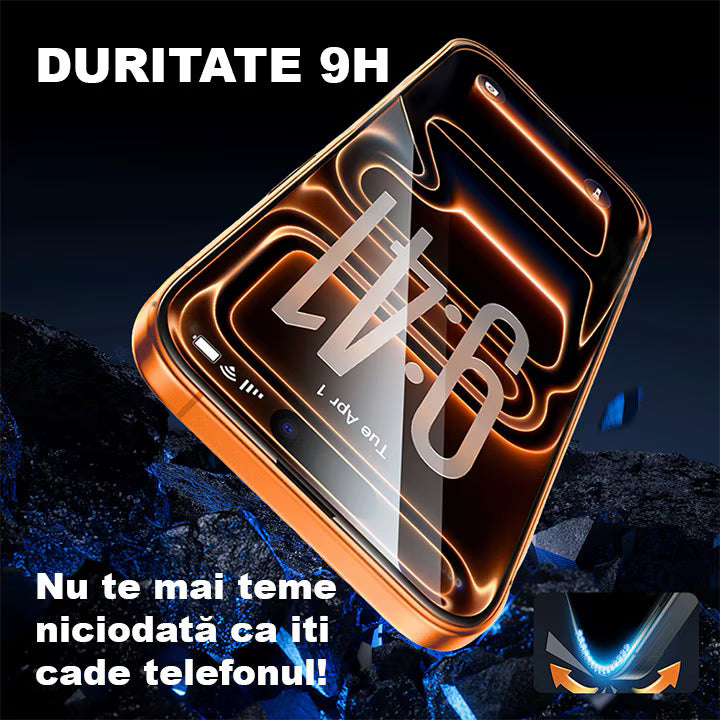 Folie Sticlă Privacy pentru iPhone și Samsung – Nimeni Nu-ți Mai Vede Ecranul, Se Aplică Singură