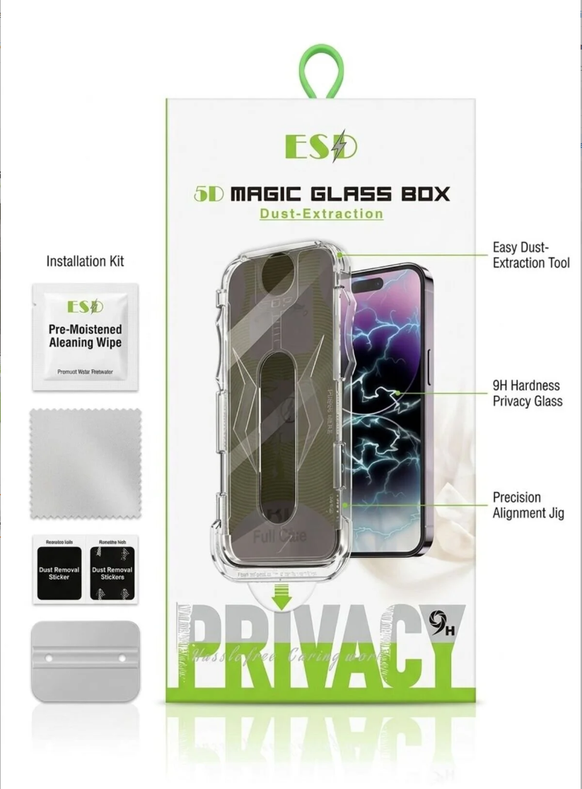Folie Sticlă Privacy pentru iPhone și Samsung – Nimeni Nu-ți Mai Vede Ecranul, Se Aplică Singură