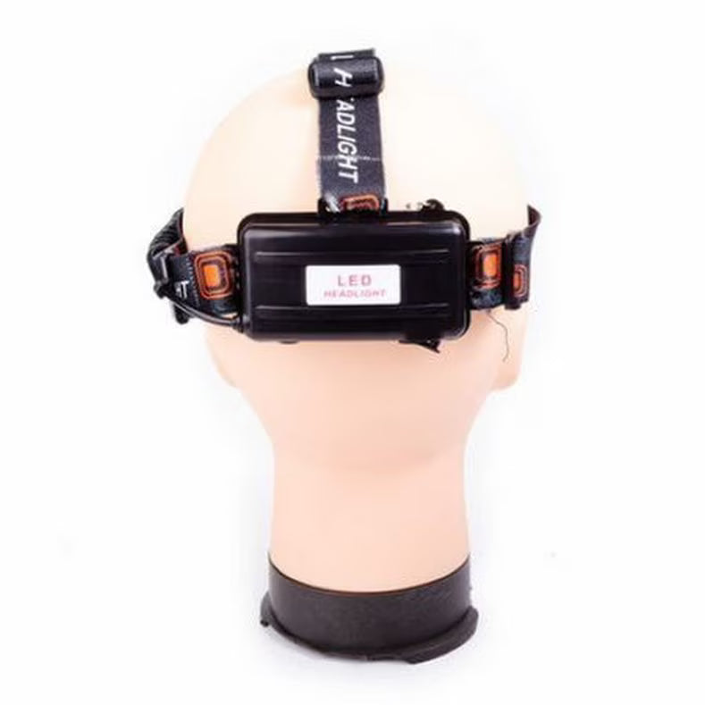 Lanternă Frontală 3 LED Cree XML-T6, 6000 Lumeni, 2 Acumulatori 18650