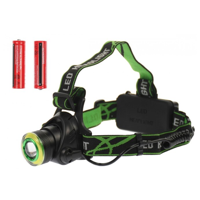 Lanternă Frontală Reîncărcabilă T107 cu LED Cree, 1000 Lumeni, 2 Acumulatori
