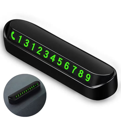 Suport Telefon Auto Retractabil Magnetic pentru Bord, cu Afișaj Număr Parcare Temporară