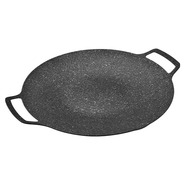 Plită Rotundă Coreeană pentru Grătar Cool Mango Bbqpan | 32cm | Antiaderentă | Compatibilă cu Inducția